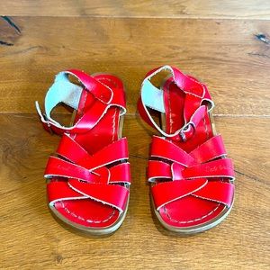 Kids Red Salt Water sandals sz 13